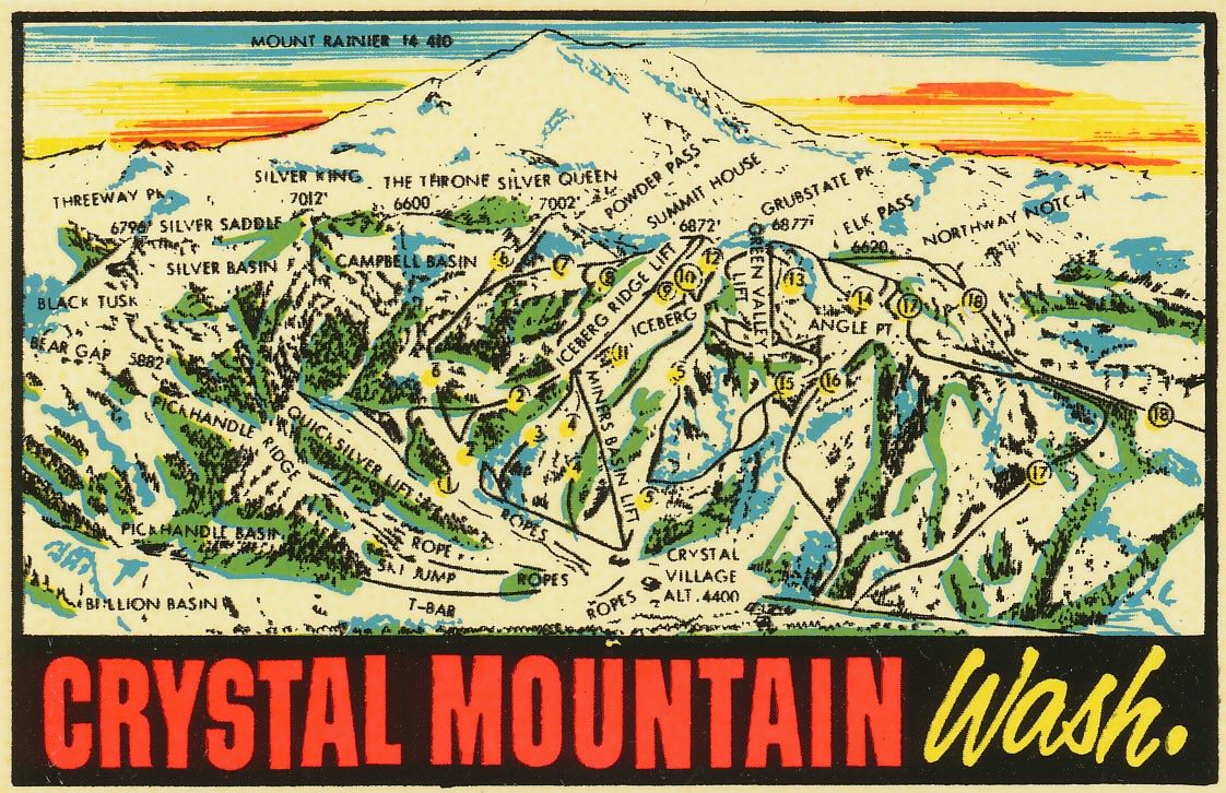 Crystal Mountain Trail Map via Skimap.org